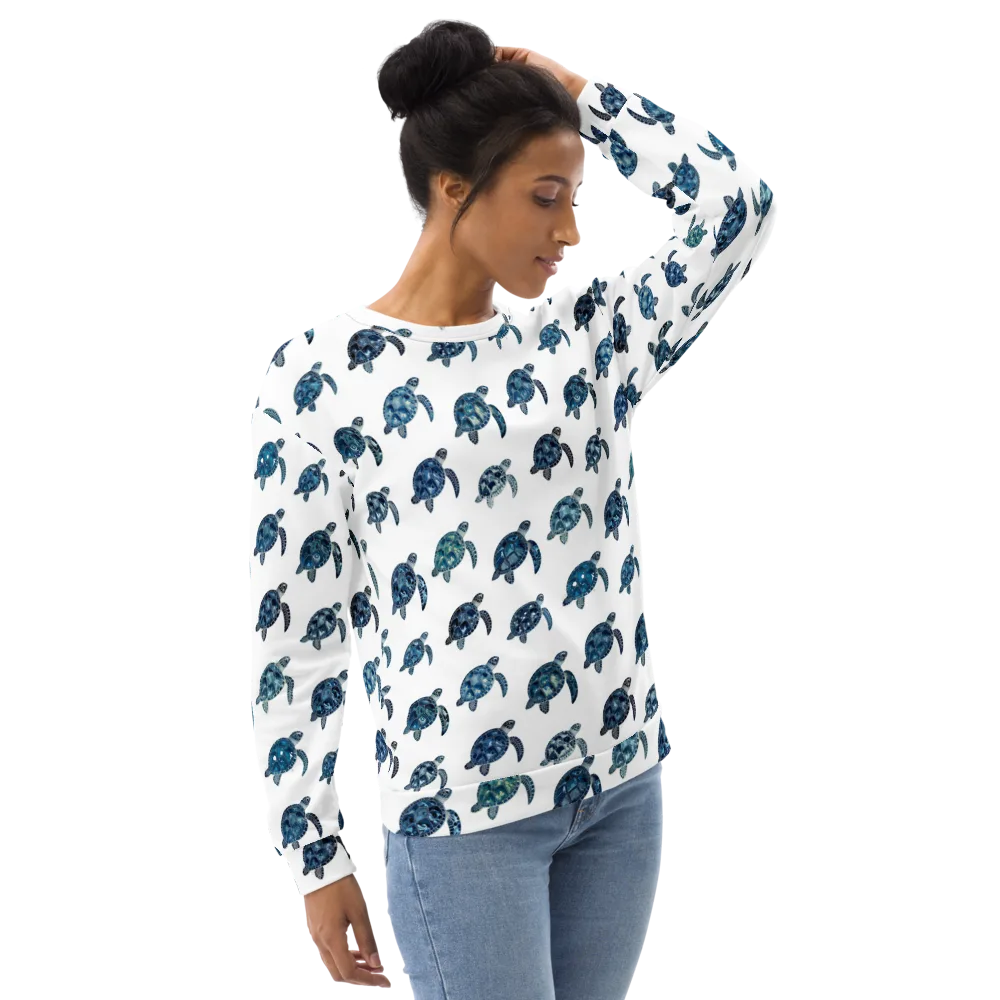 Midnight Tortoise on Sweatshirt — Right Front