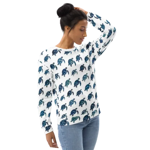 Midnight Tortoise on a Sweatshirt