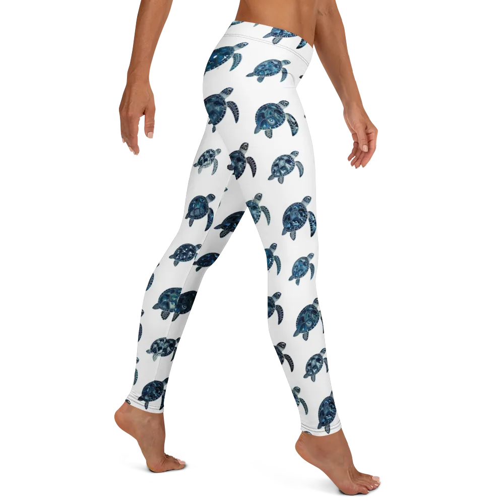 Midnight Tortoise on Leggings — Right