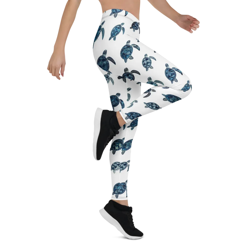 Midnight Tortoise on Leggings — Right