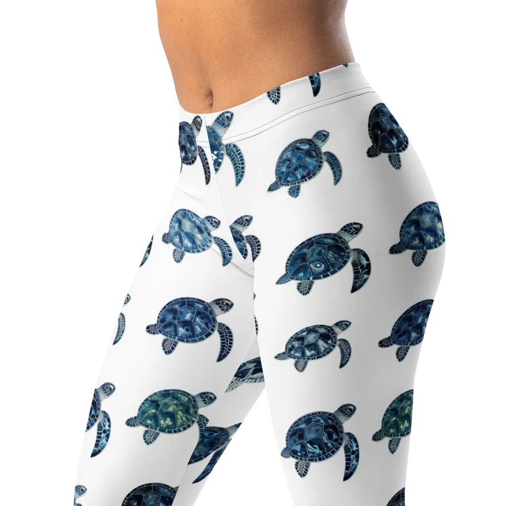 Midnight Tortoise on Leggings — Left Front