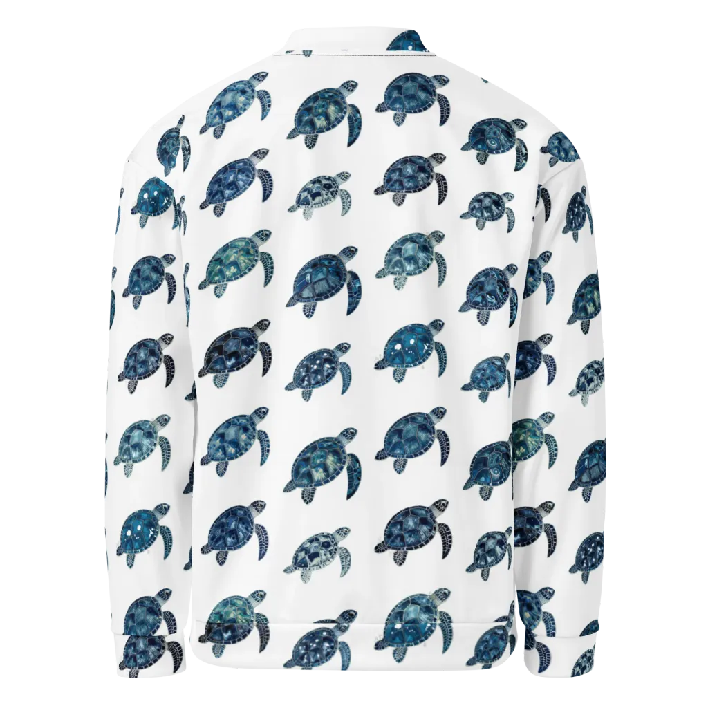 Midnight Tortoise on Bomber Jacket — Back