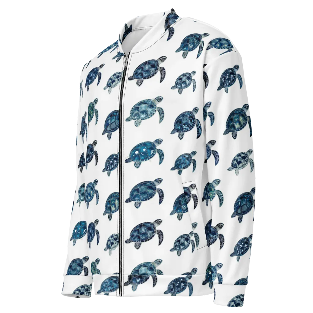 Midnight Tortoise on Bomber Jacket — Left Front