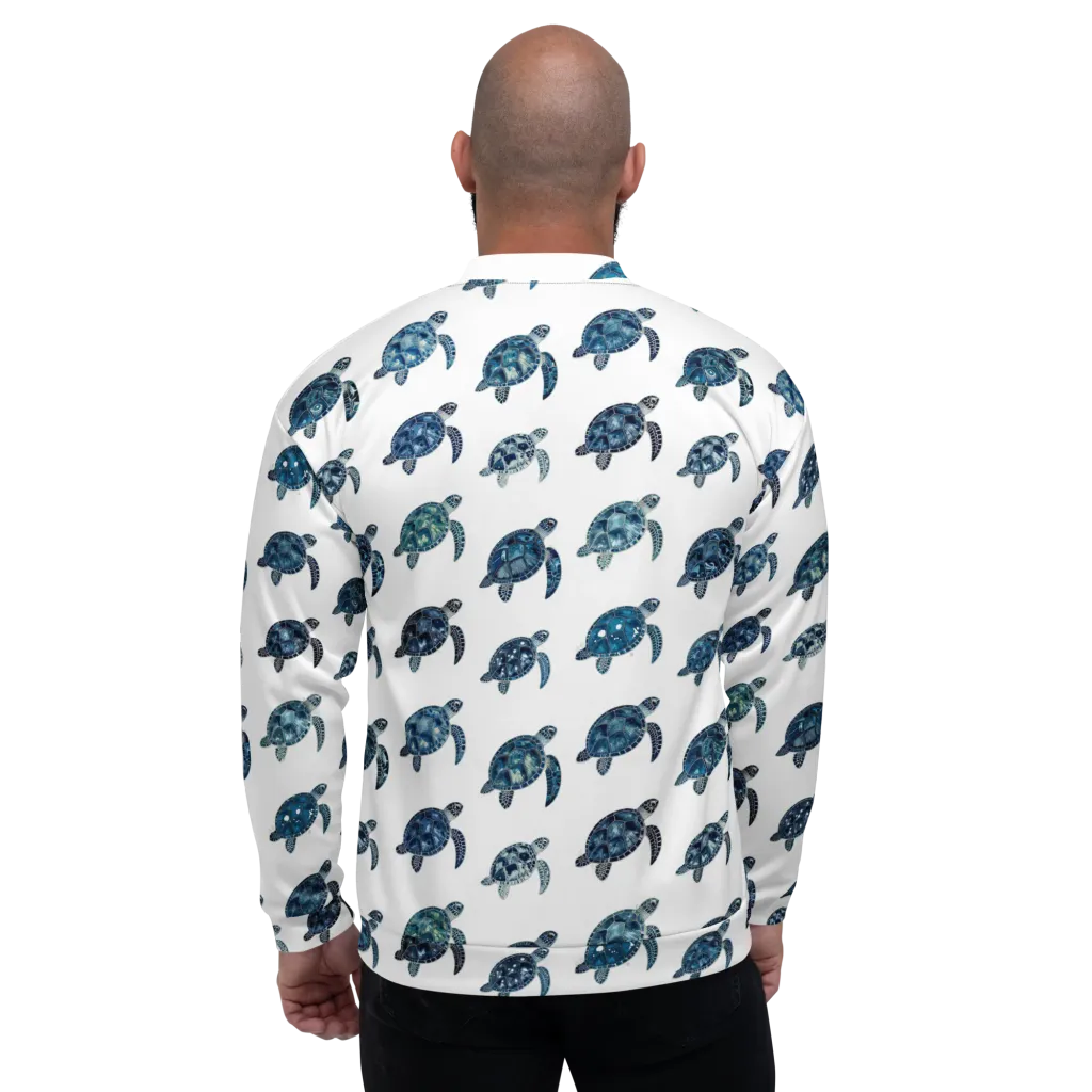 Midnight Tortoise on Bomber Jacket — Back