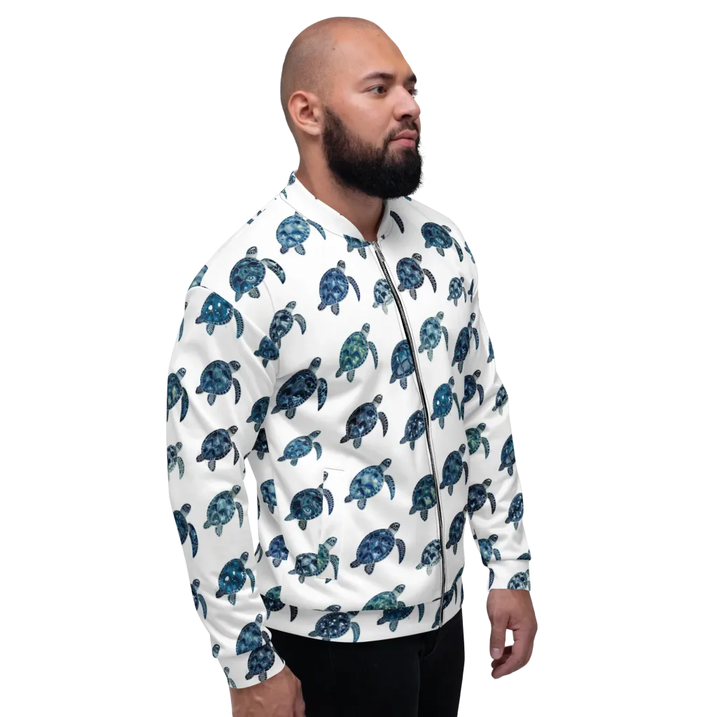 Midnight Tortoise on Bomber Jacket — Right