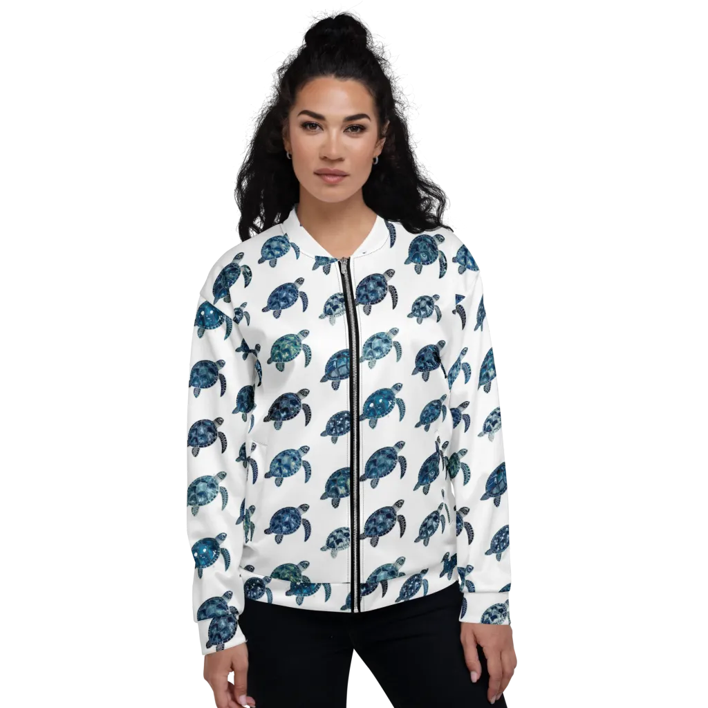 Midnight Tortoise on Bomber Jacket — Front