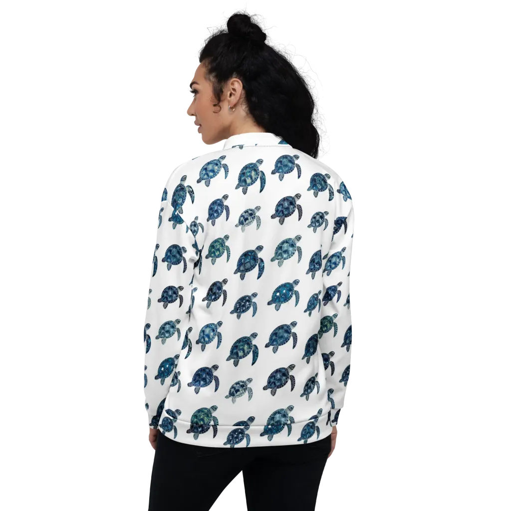 Midnight Tortoise on Bomber Jacket — Back