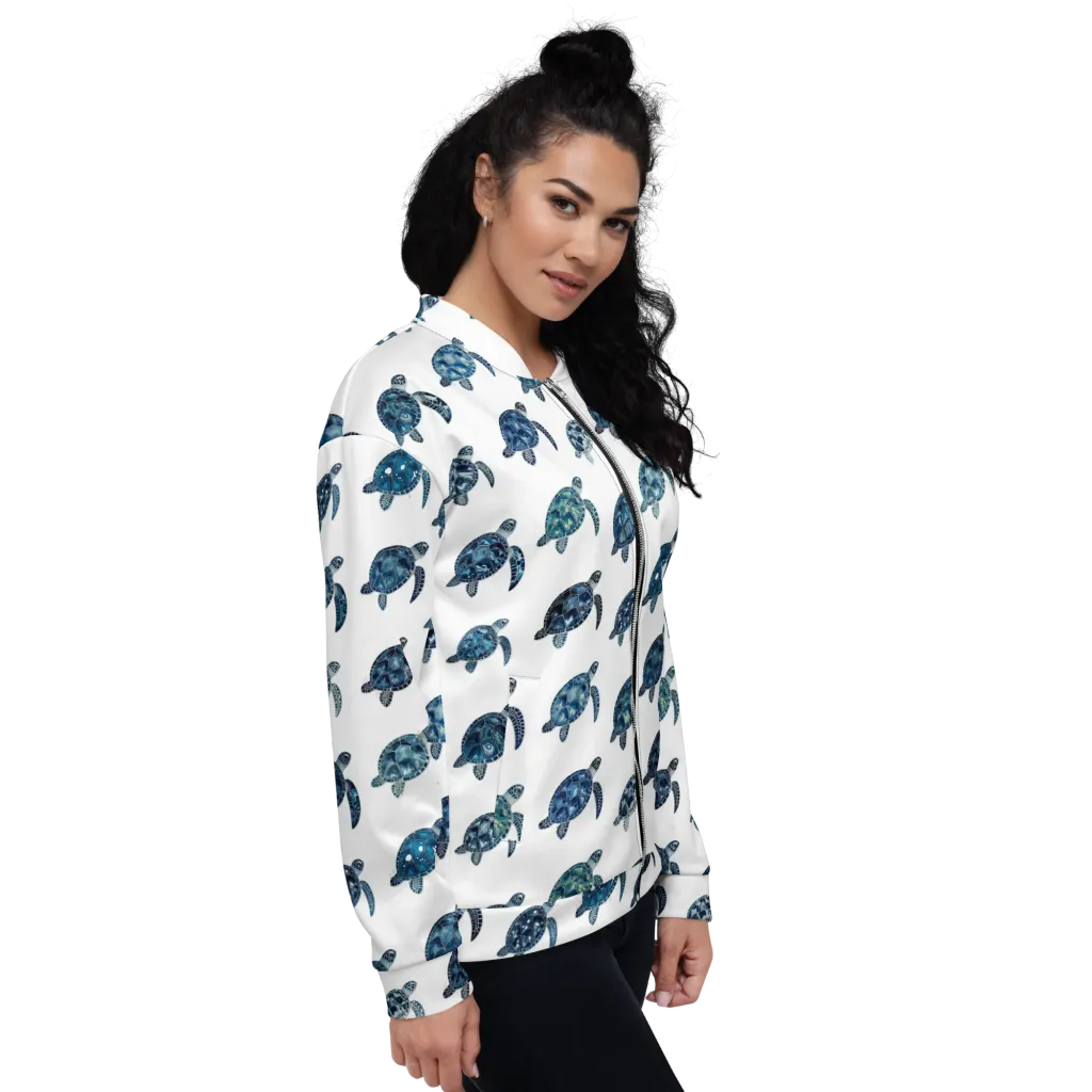 Midnight Tortoise on Bomber Jacket — Right