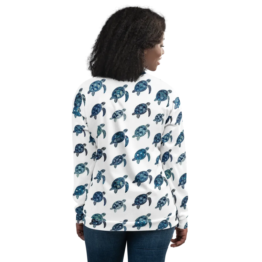 Midnight Tortoise on Bomber Jacket — Back