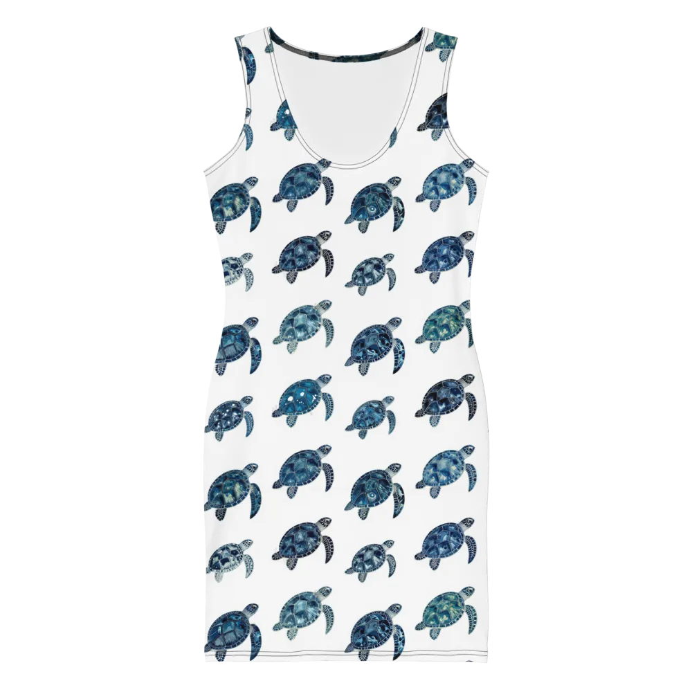 Midnight Tortoise on Bodycon Dress — Front
