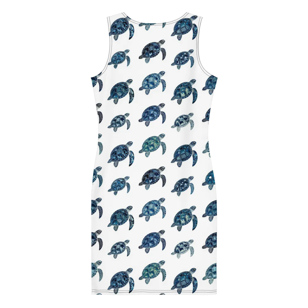 Midnight Tortoise on Bodycon Dress — Back