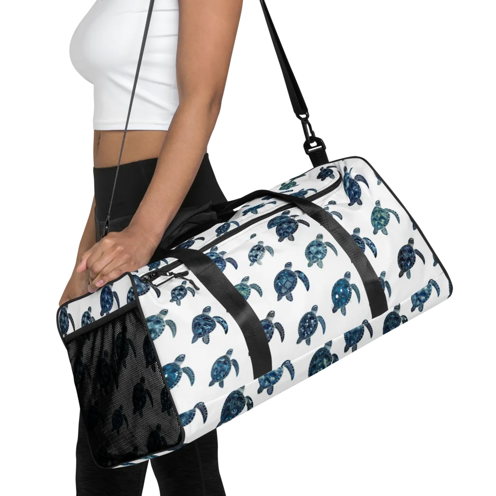 Midnight Tortoise on Duffle Bag — Front