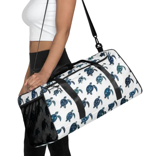 Midnight Tortoise on a Duffle Bag