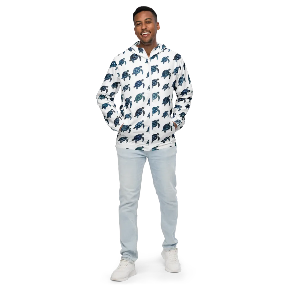 Midnight Tortoise on Men's Windbreaker — Front