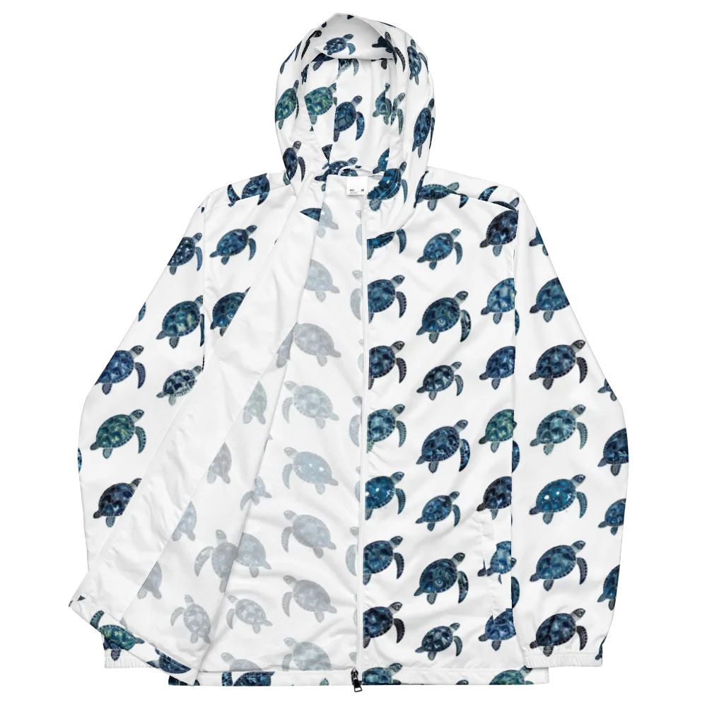 Midnight Tortoise on Men's Windbreaker — Front