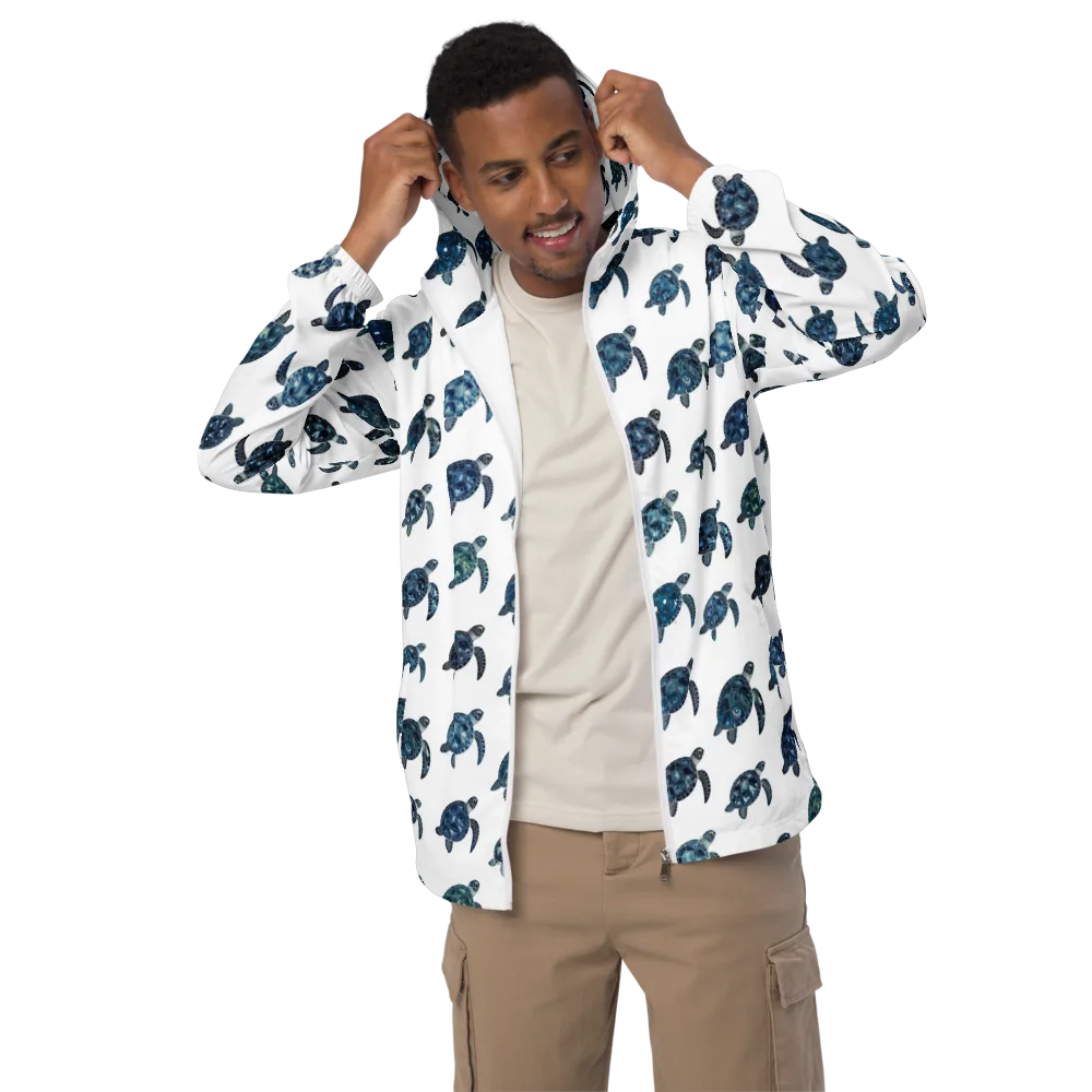 Midnight Tortoise on Men's Windbreaker — Front