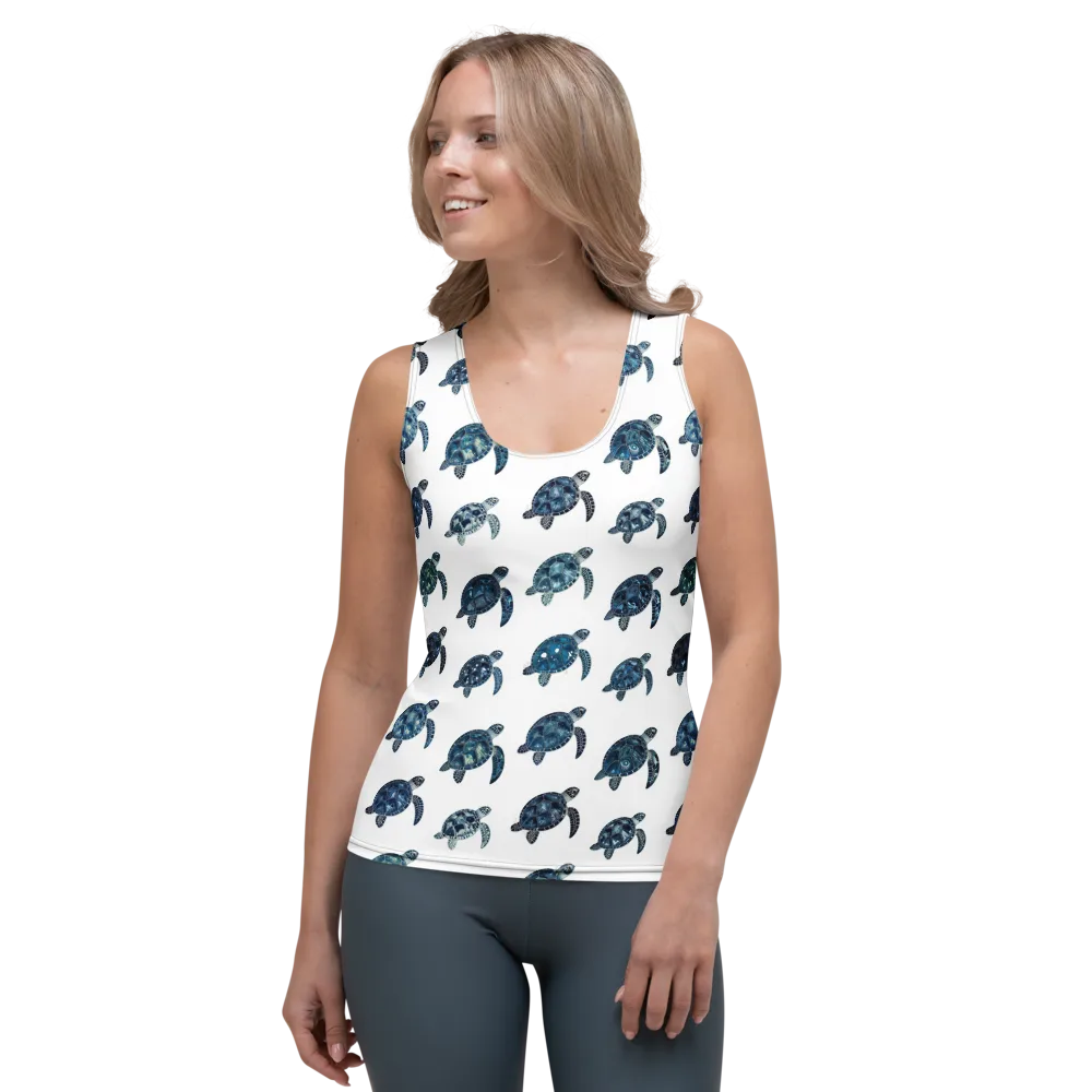 Midnight Tortoise on Women's Tank Top — Front