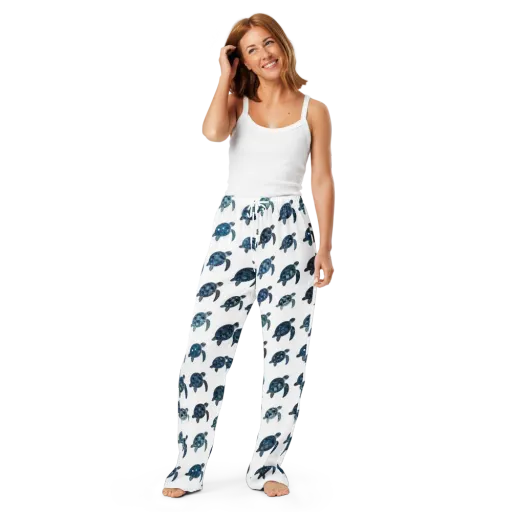 Midnight Tortoise on a Women's Pajama Pants