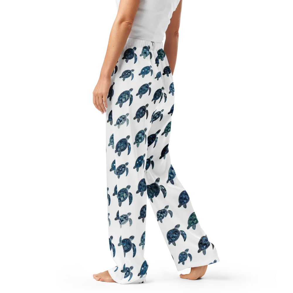 Midnight Tortoise on Women's Pajama Pants — Left