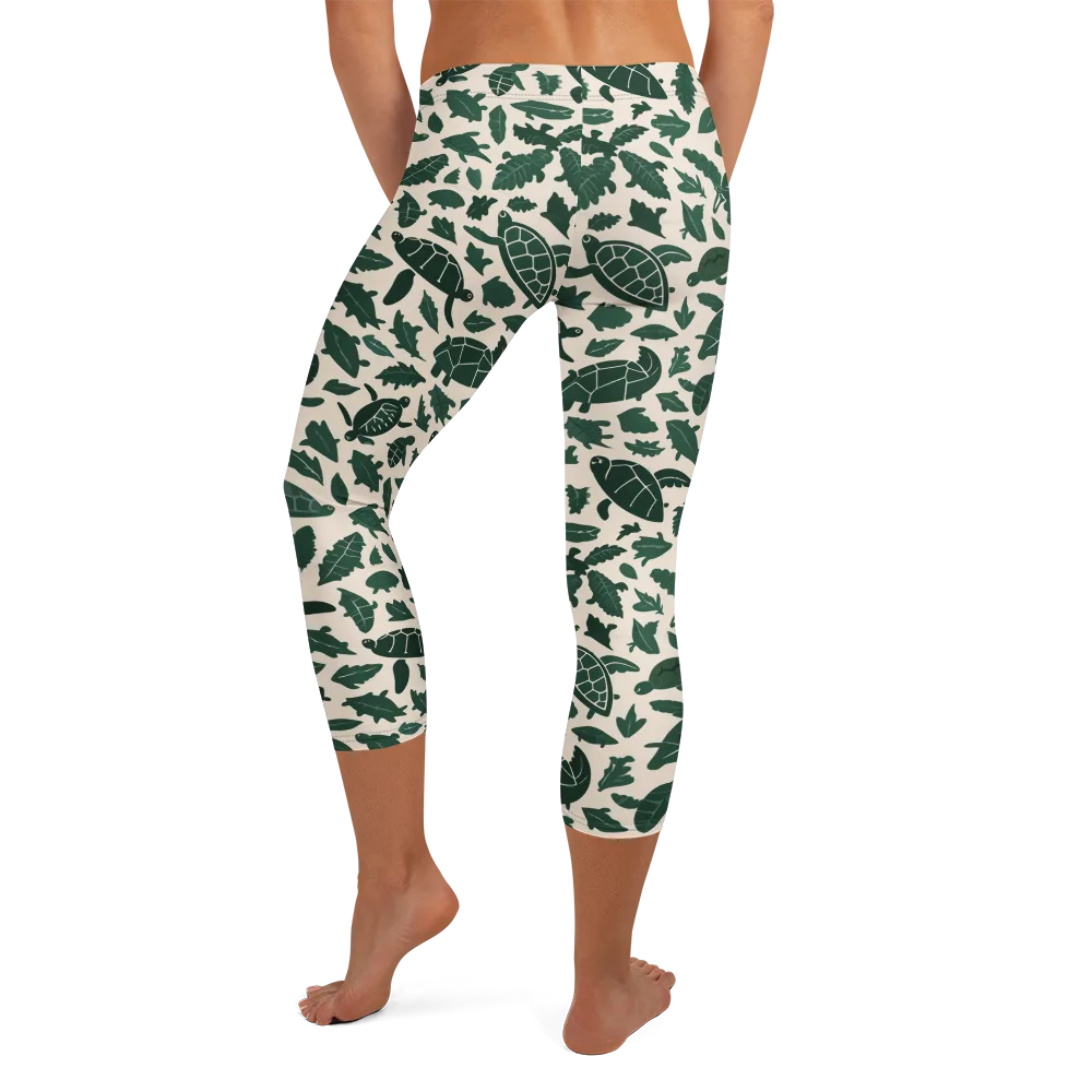 Turtle Canopy on Capri Leggings — Back