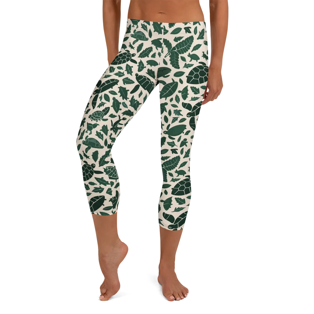 Turtle Canopy on Capri Leggings — Front