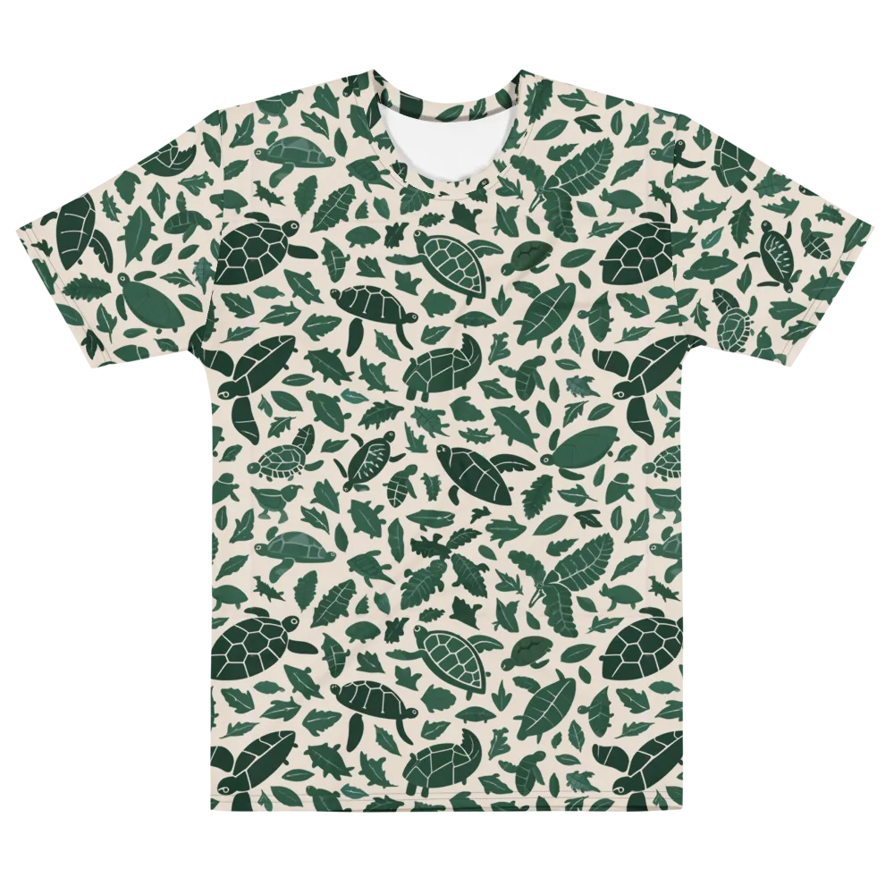 Turtle Canopy on Men's Cotton Crew Neck T-Shirt — Front