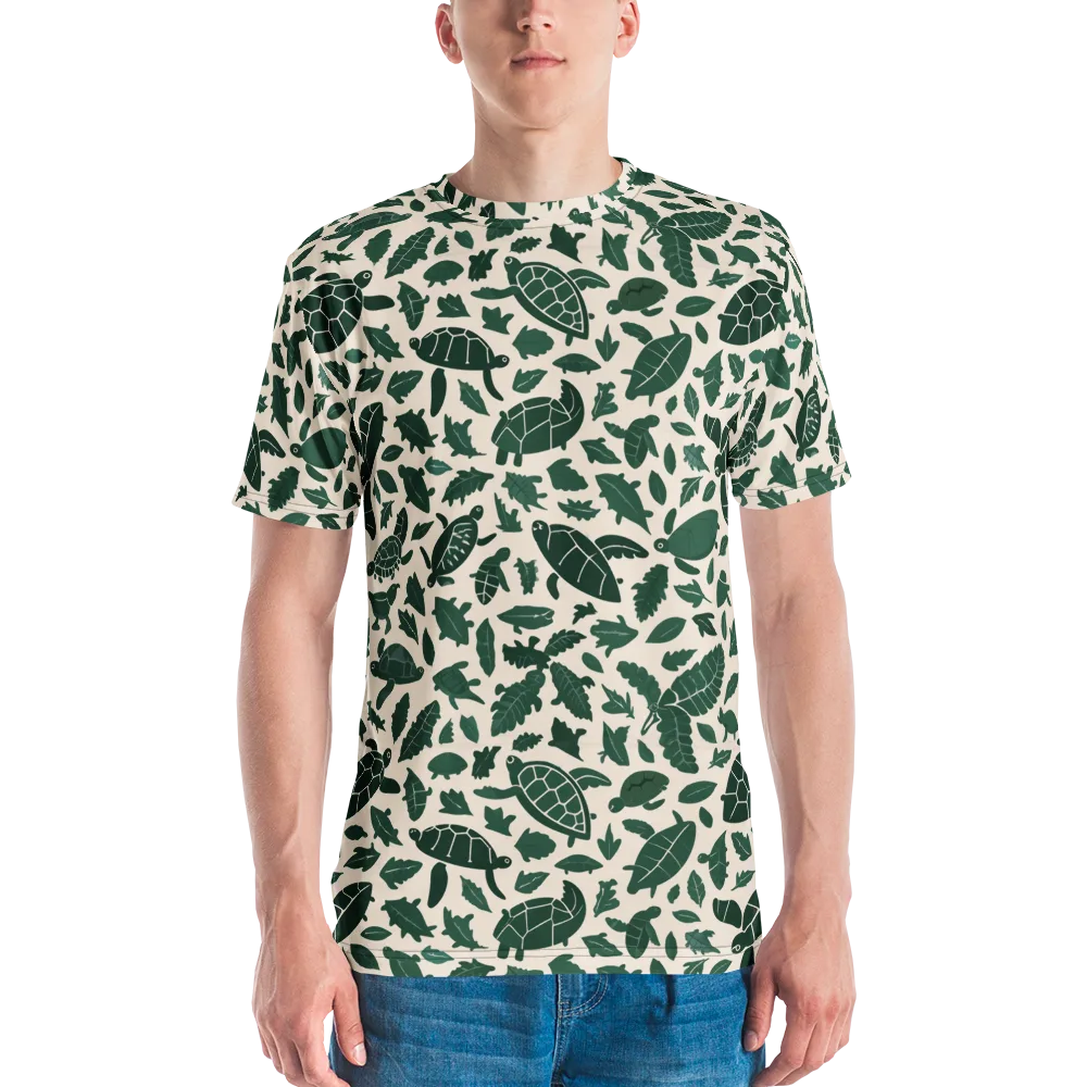 Turtle Canopy on Men's Crew Neck T-Shirt — Front