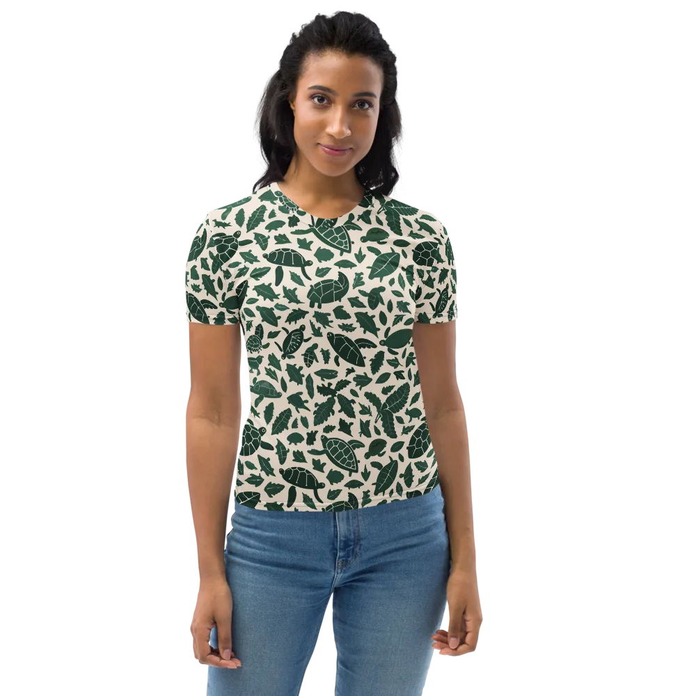 Turtle Canopy on Women's Crew Neck T-Shirt — Front