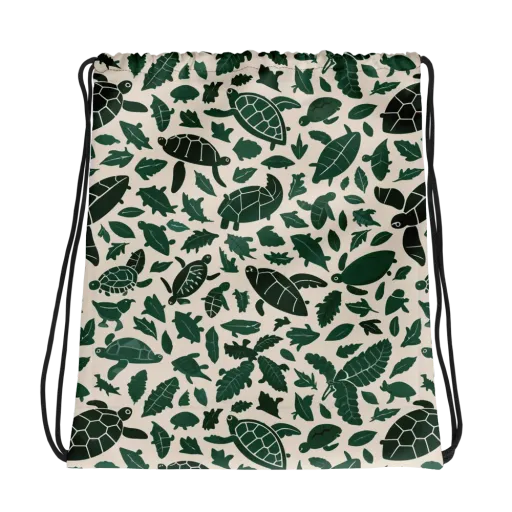 Turtle Canopy on a Drawstring Bag