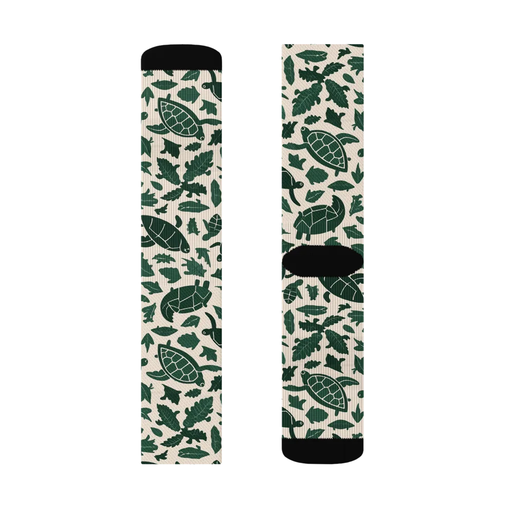 Turtle Canopy on Socks — Right Sock