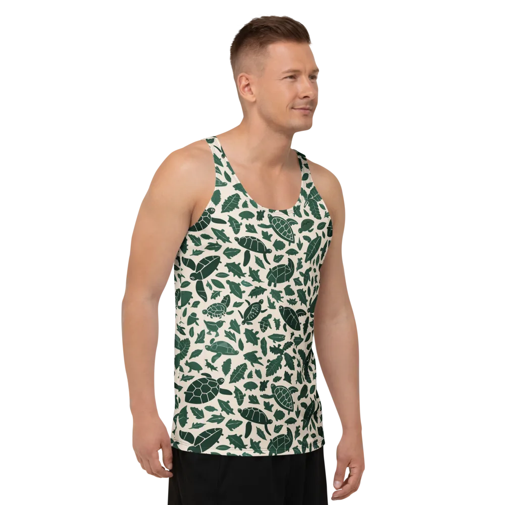 Turtle Canopy on Men's Tank Top — Right Front