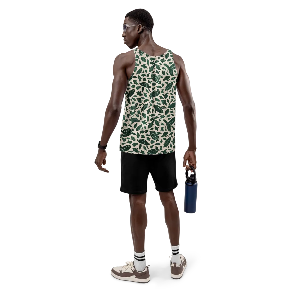 Turtle Canopy on Men's Tank Top — Back