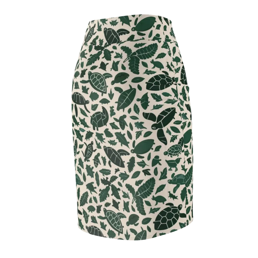Turtle Canopy on Pencil Skirt — Back Side