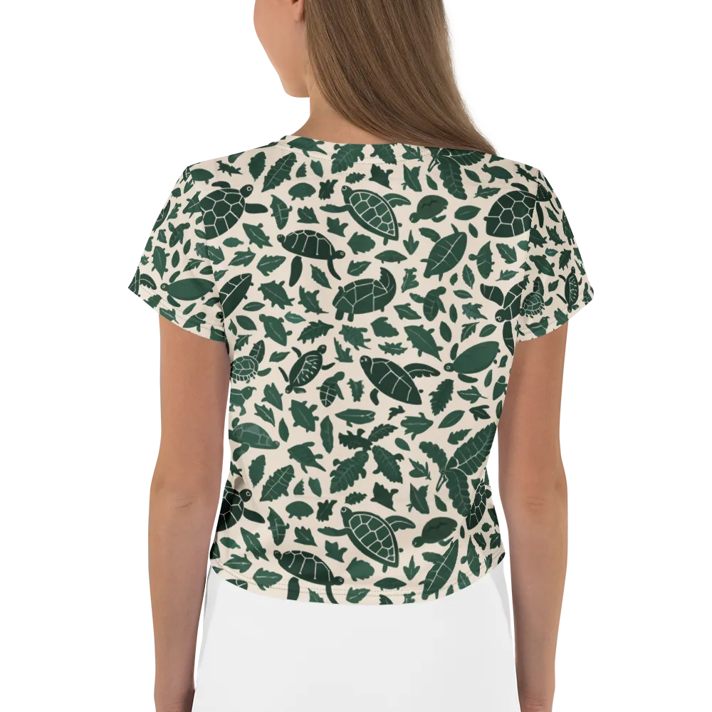 Turtle Canopy on Crop Tee — Back