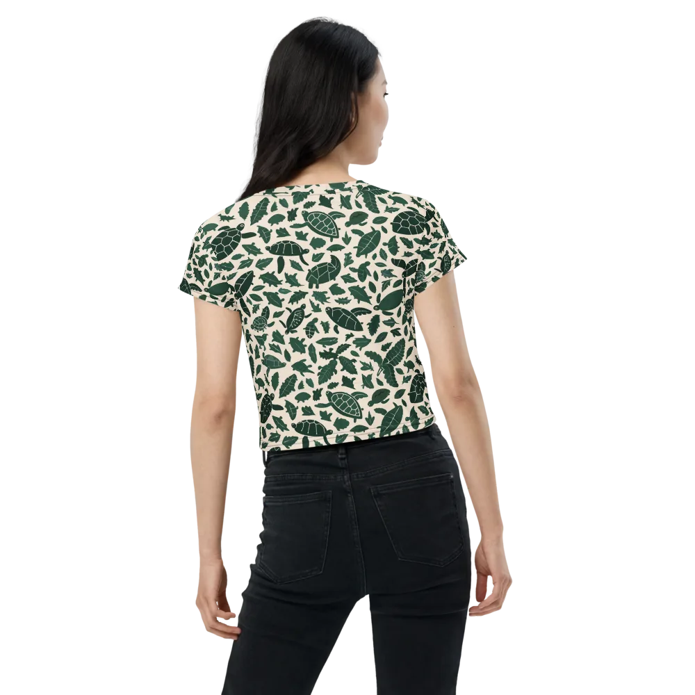 Turtle Canopy on Crop Tee — Back