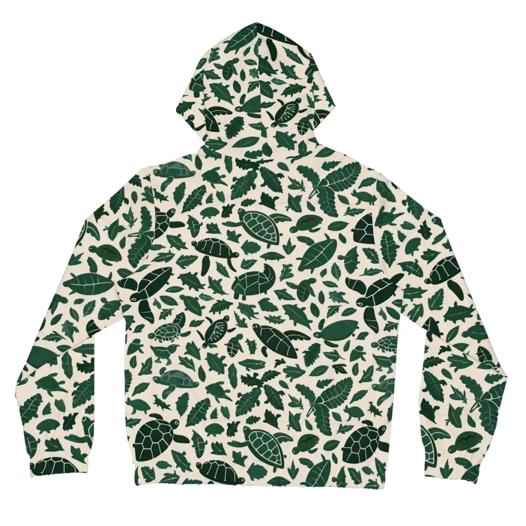 Turtle Canopy on Women's Full-Zip Hoodie — Back
