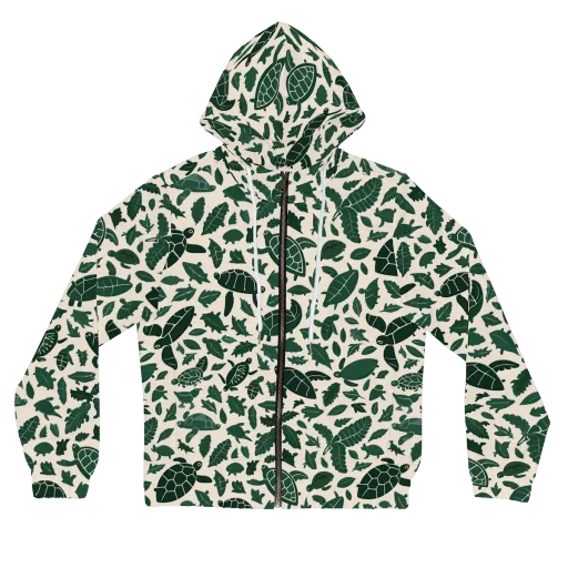 Turtle Canopy on a Women's Full-Zip Hoodie