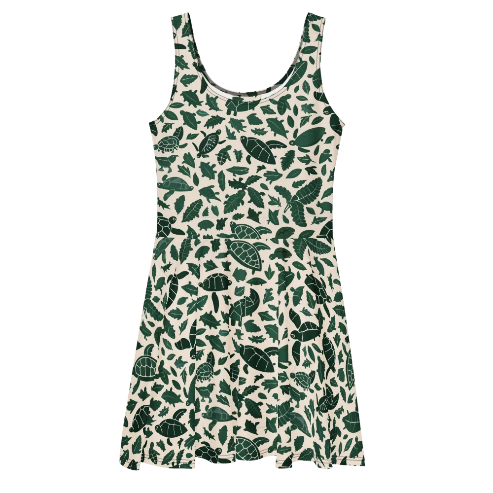Turtle Canopy on Skater Dress — Front