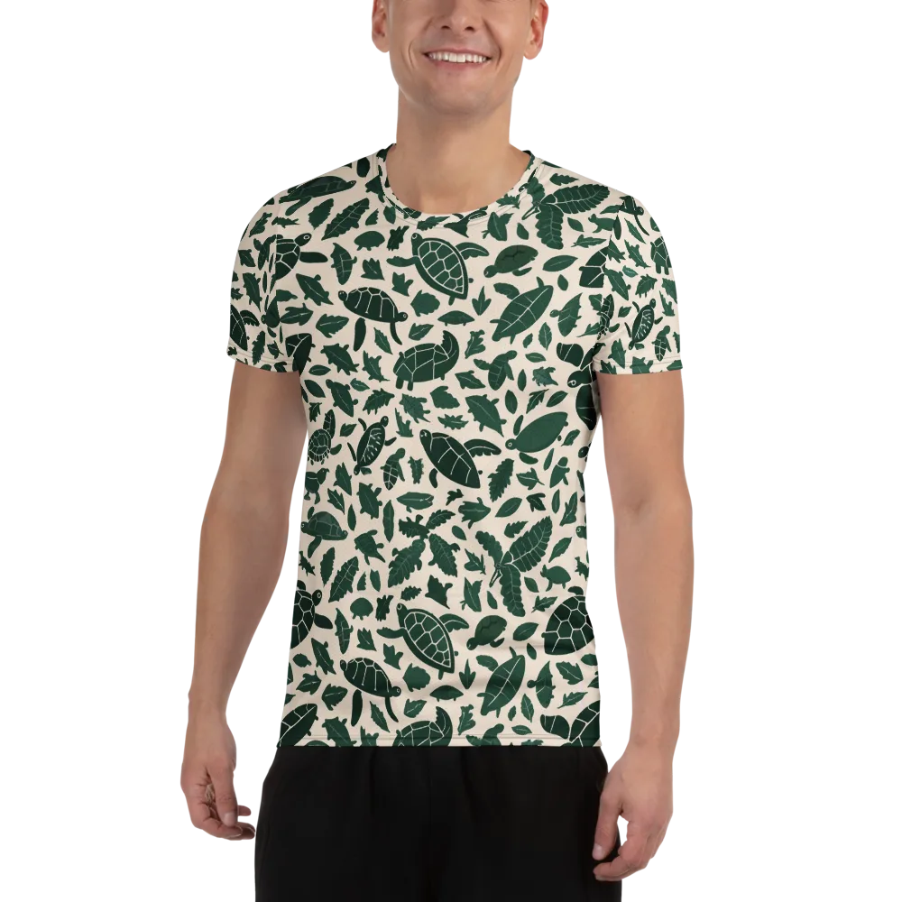 Turtle Canopy on Men's Athletic T-Shirt — Front