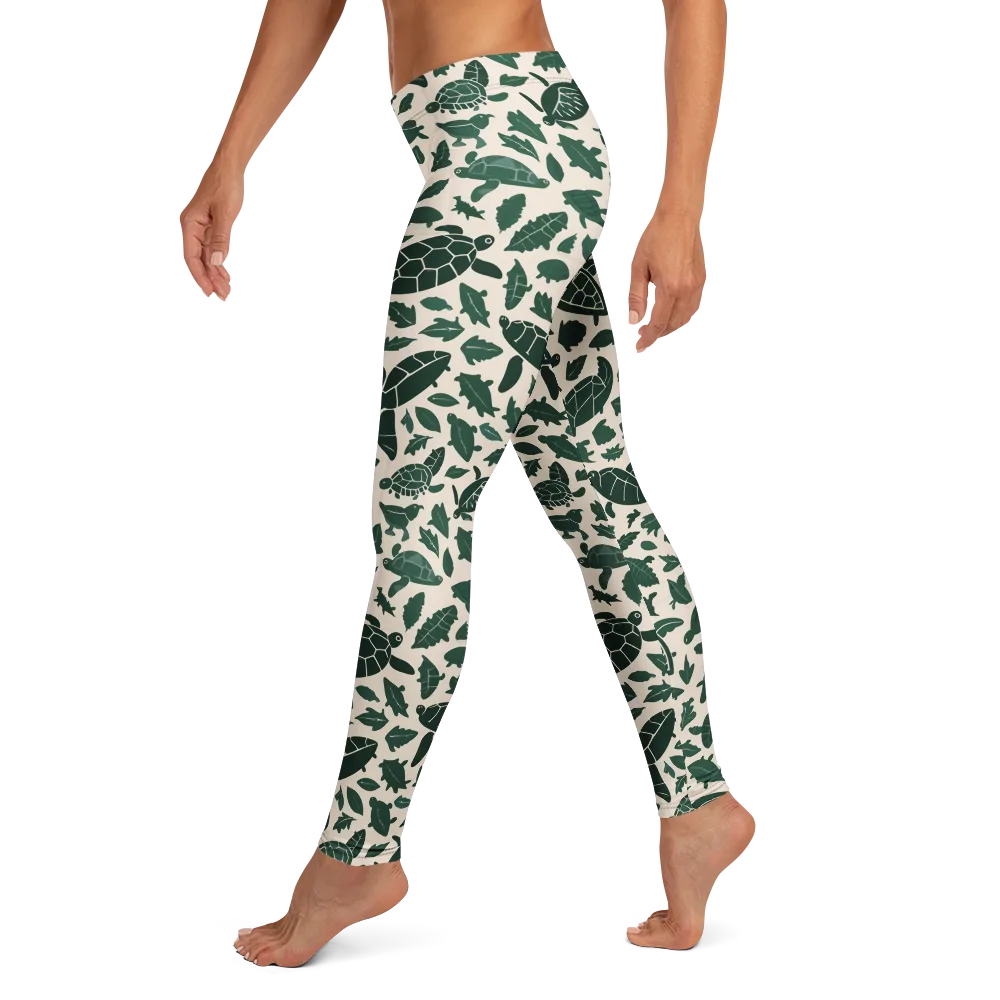 Turtle Canopy on Leggings — Left