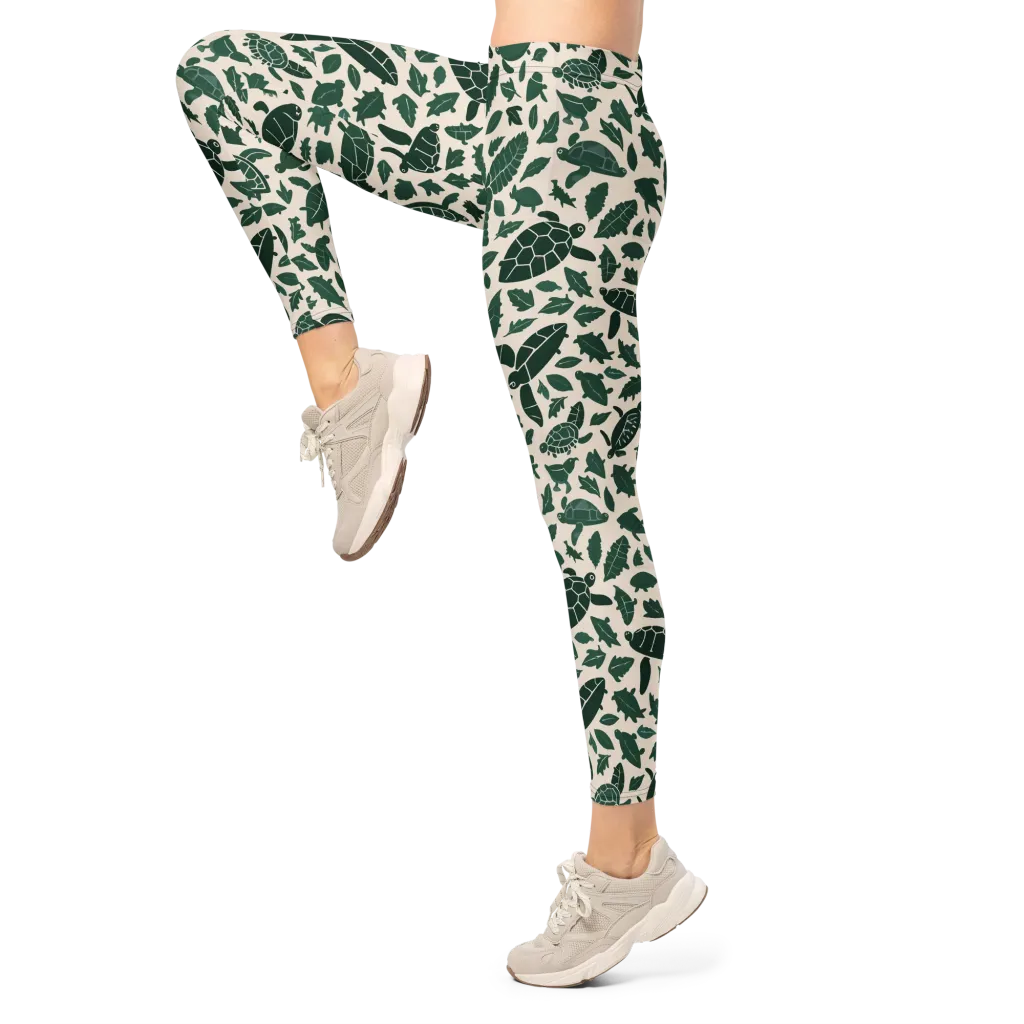Turtle Canopy on Leggings — Left