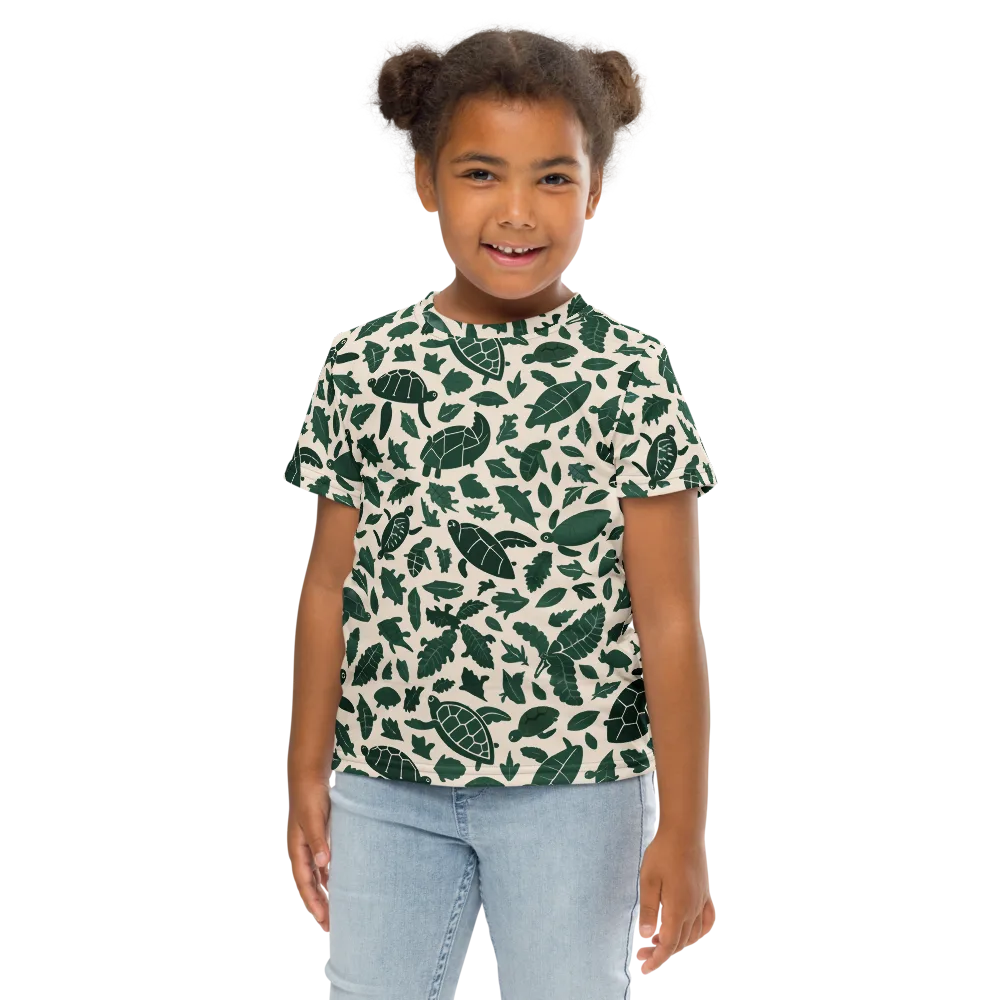 Turtle Canopy on Kids Crew Neck T-Shirt — Front