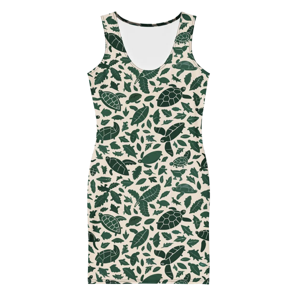 Turtle Canopy on Bodycon Dress — Front