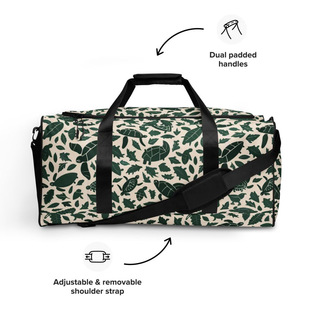 Turtle Canopy on Duffle Bag — Front