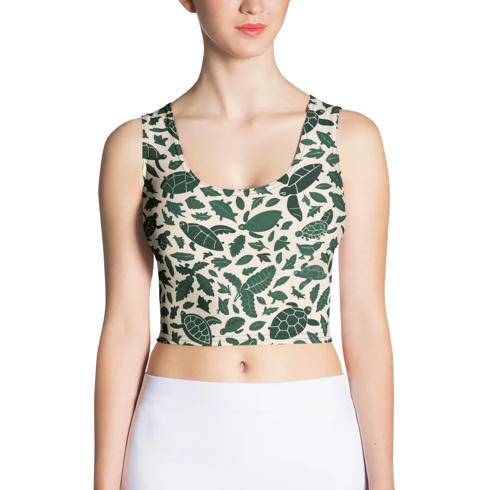 Turtle Canopy on Crop Top — Front
