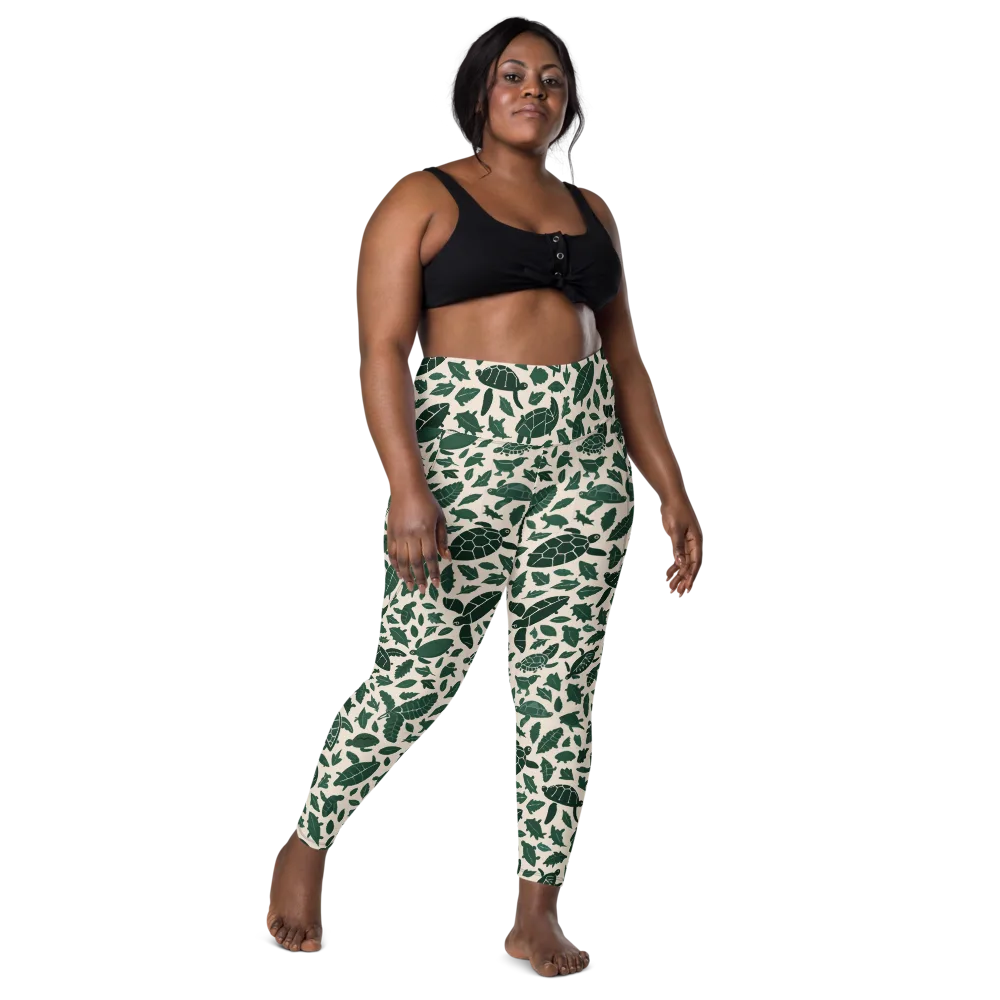 Turtle Canopy on Leggings with Pockets — Front