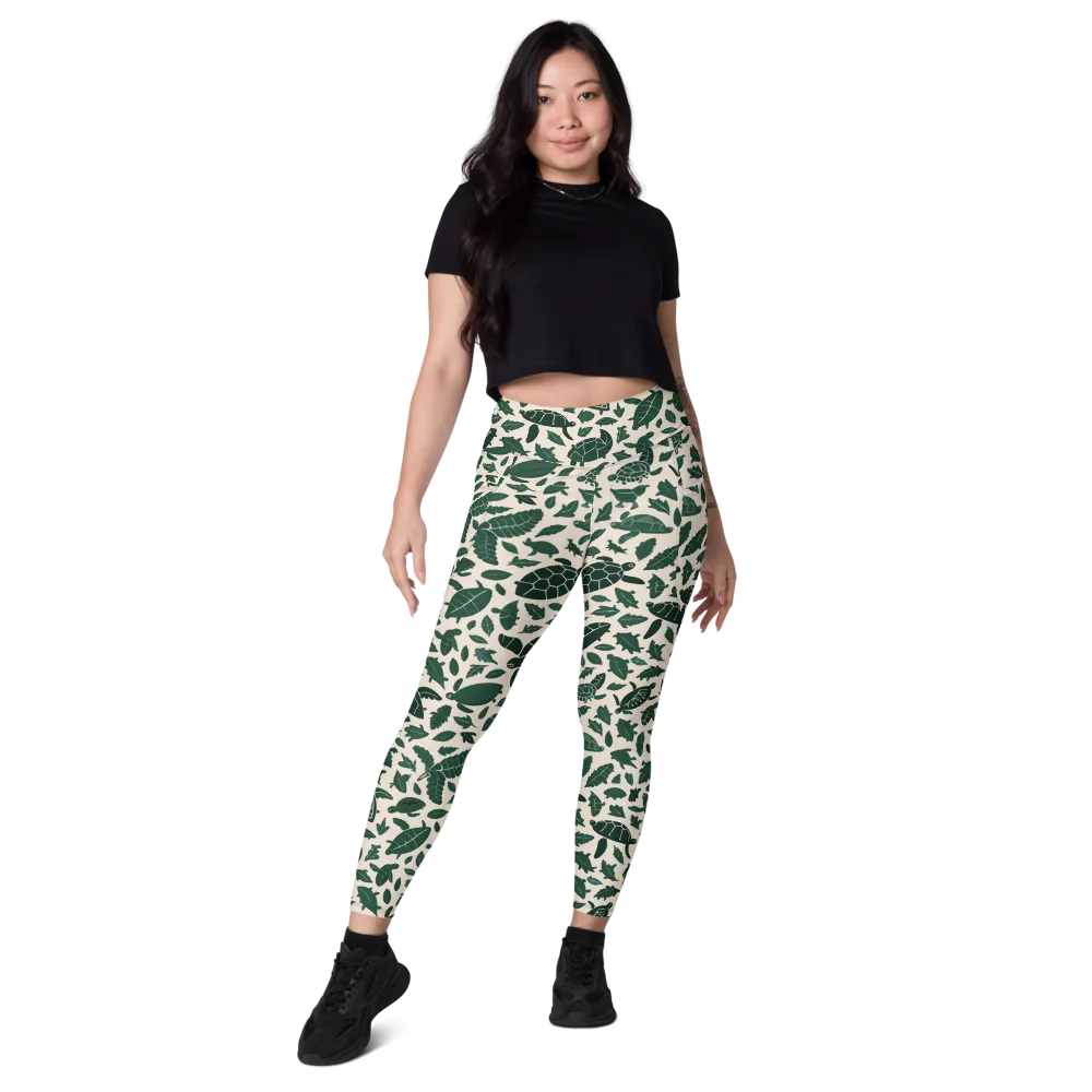 Turtle Canopy on Leggings with Pockets — Front