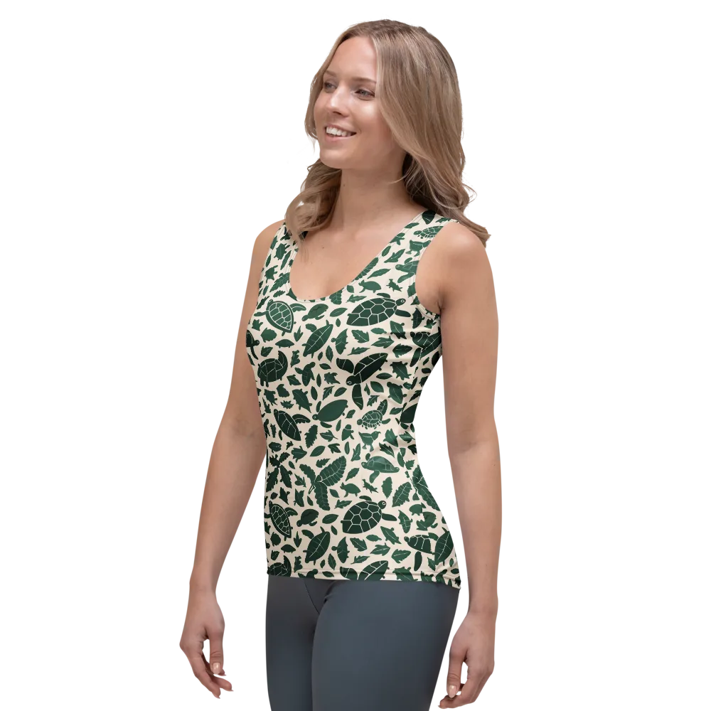 Turtle Canopy on Women's Tank Top — Left Front