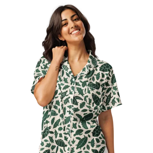 Turtle Canopy on a Women's Short Sleeve Pajama Top