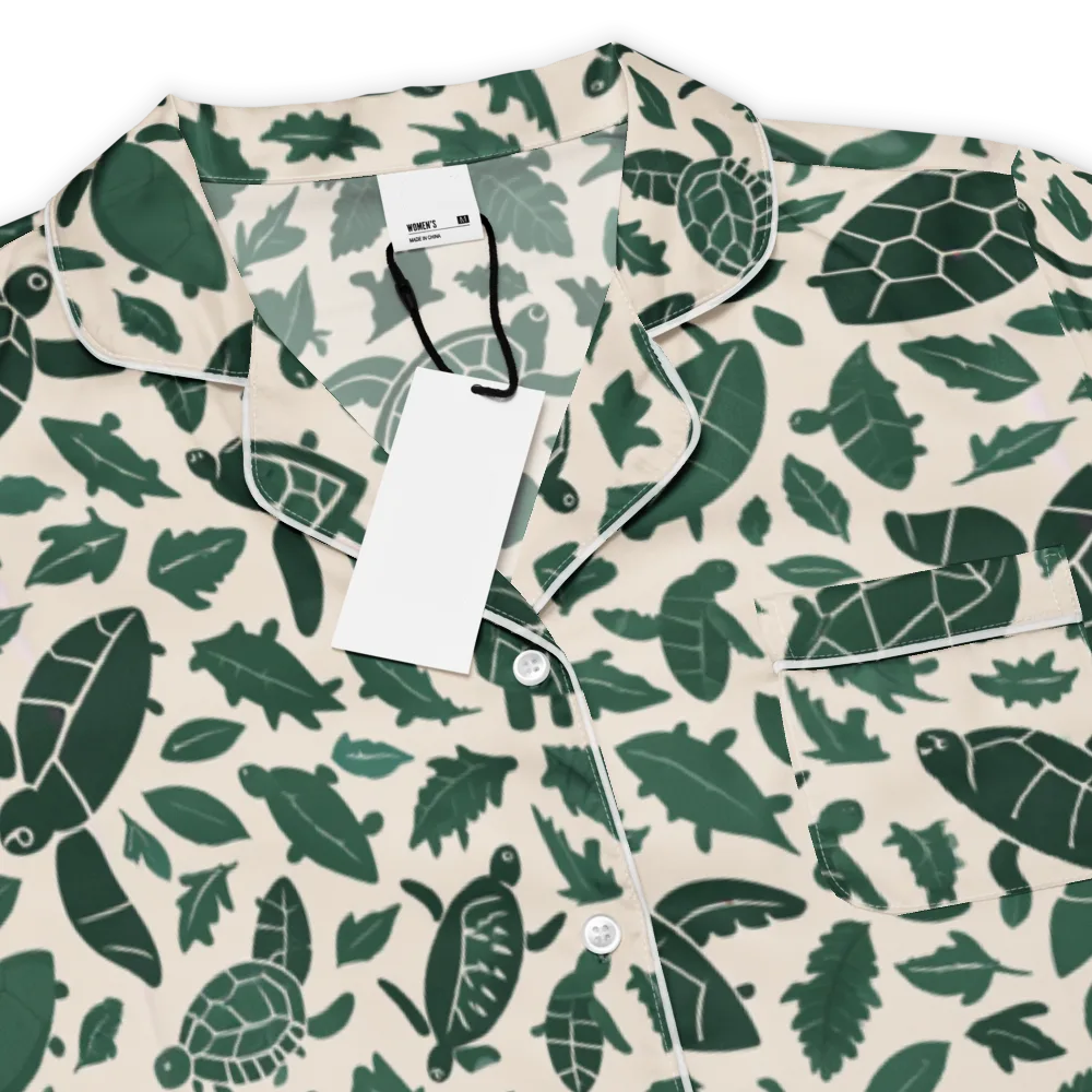 Turtle Canopy on Women's Short Sleeve Pajama Top — Product details